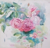 Roses in blue background